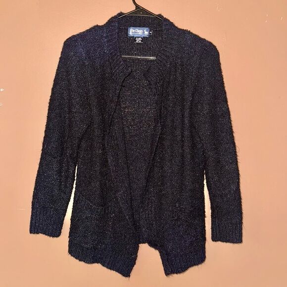 Le Chois Vintage Black Acrylic Cardigan - Size Small - Picture 4 of 8